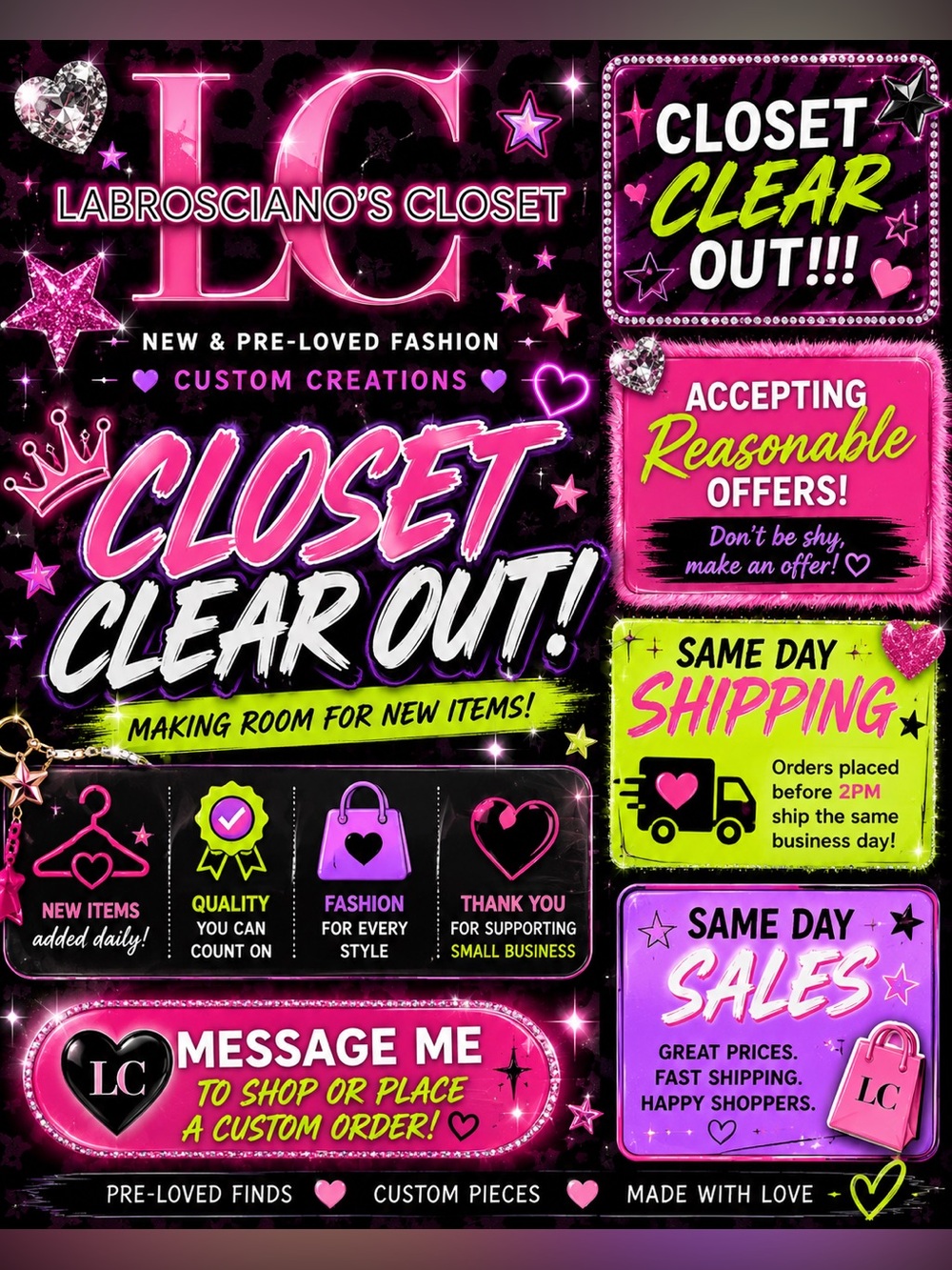 🎀 Closet Clear Out • New Items Daily 🎀